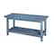 Alaterre Furniture Country Cottage Bench, Blue Antique Finish ACCA03BA - alternate 1